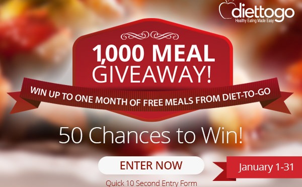 You want in on Diet-to-Go’s 1,000 meal giveaway